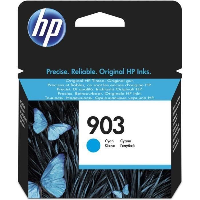 HP 903 Cartouche dencre cyan authentique (T6L87AE) pour HP OfficeJet Pro 6950/6960/6970