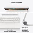 Magic Keyboard pour iPad Pro 12,9 pouces (5ᵉ génération) - Français - Blanc-4