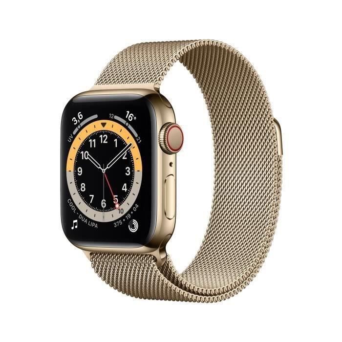 Apple Watch Series 6 GPS + Cellular 40mm Boîtier acier Bracelet 2020 - vue 3