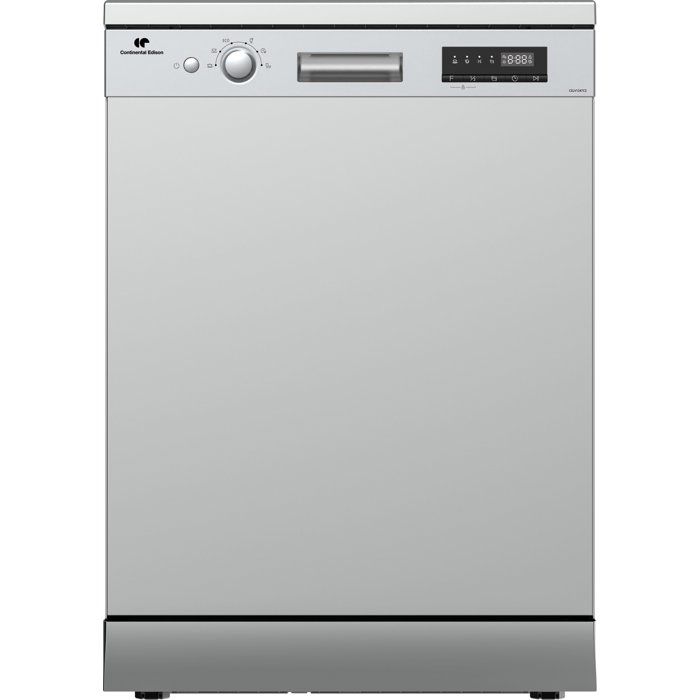 Lave-vaisselle pose libre CONTINENTAL EDISON CELV1247CS - 12 couverts - L60cm - Classe C - 47dB - Silver Lave-vaisselle pose libre CONTINENTAL EDISON CELV1247CS - 12 couverts - L60cm - Classe C - 47dB - Silver