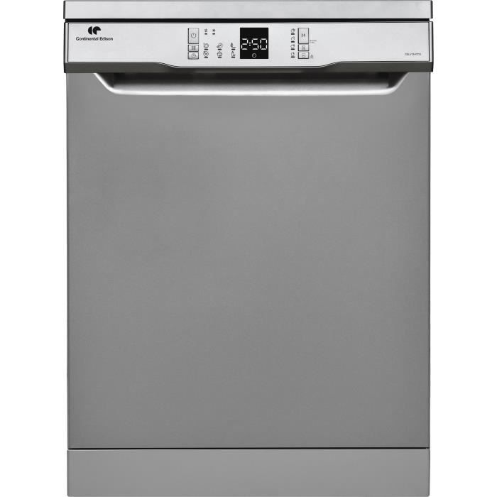 Lave-vaisselle pose libre CONTINENTAL EDISON CELV1347DS - 13 couverts - Largeur 59,8 cm - Classe E -