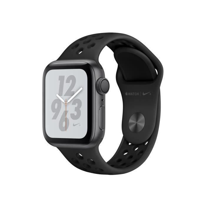 Apple Apple Watch Series 4 Nike+ - Aluminium gris Sidéral Case - Anthracite - Noir Band (2018) - Reconditionné - Etat correct - Apple