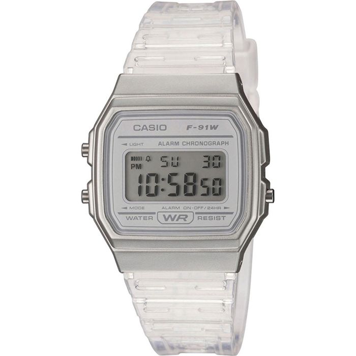 CASIO Collection Montre F-91WS-7EF chrono, alarme, calendrier auto