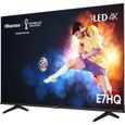 TV QLED HISENSE 43E7HQ - 4K - 43" (109cm) - Dolby Audio/Vision - Smart TV - 3x HDMI 2.0-2