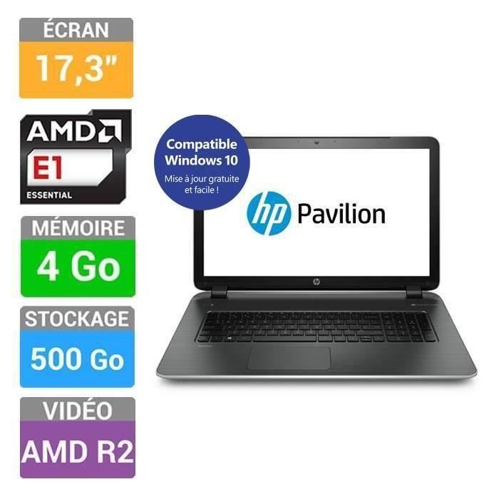 HP Pavilion 17-f227nf PC Portable 17,3 - AMD E1 - - Cdiscount