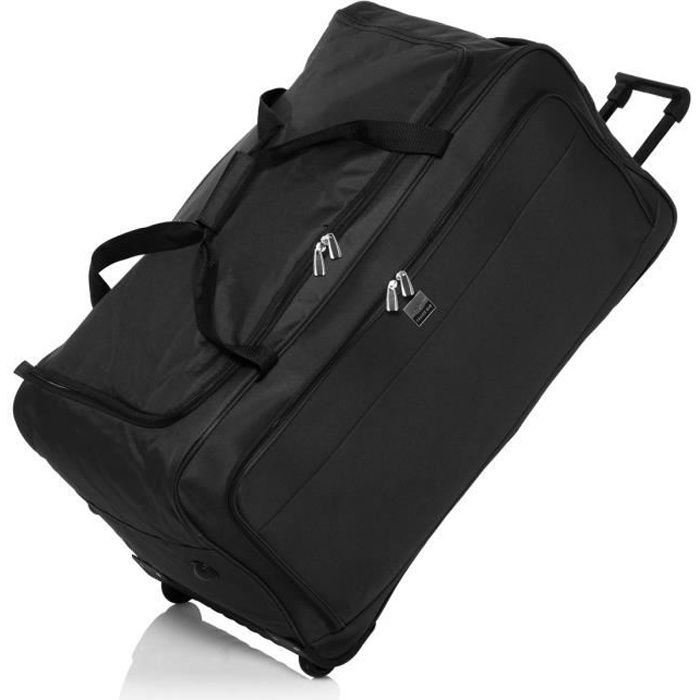 FRANCE BAG Sac de Voyage à Roulettes Souple 82 cm Noir