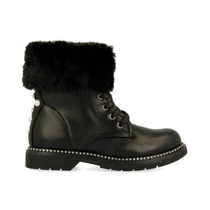 boots fille noir