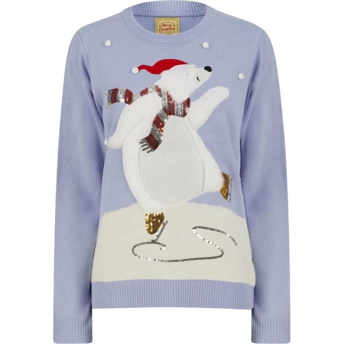 Pull Noel femme SRG - Powder - Cdiscount Prêt-à-Porter