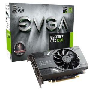 EVGA Carte graphique GeForce GTX 1060 6Go GDDR5 (06G-P4-6161-KR) EVGA Carte graphique GeForce GTX 1060 6Go GDDR5 (06G-P4-6161-KR)