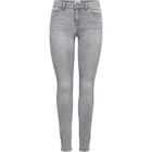 ONLY LICENCE ONLY Jean Skinny à Taille Classique Gris Denim Femme