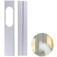 Mobile climatiseur universel réglable fenêtre plaque d'étanchéité attelle déflecteur-2pcs-Interface à bouche plate de 150 cm