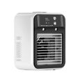 1 PCS Mini Rafraîchisseur Portable Blanc - 2 Vitesses Personnel - Compact - Convient pour Bureau, Voiture, Camping Lumiryn