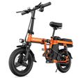 Vélo électrique mini pliable 14 pouces ENGWE T14 - 7 ressorts amortisseurs - 48V10Ah - 250W -Capacité de charge maximale 100 kg-0