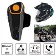 Aetw Motorcycle Intercom- BT-S2-Kit de communication Bluetooth pour casque de moto, de ski,-0