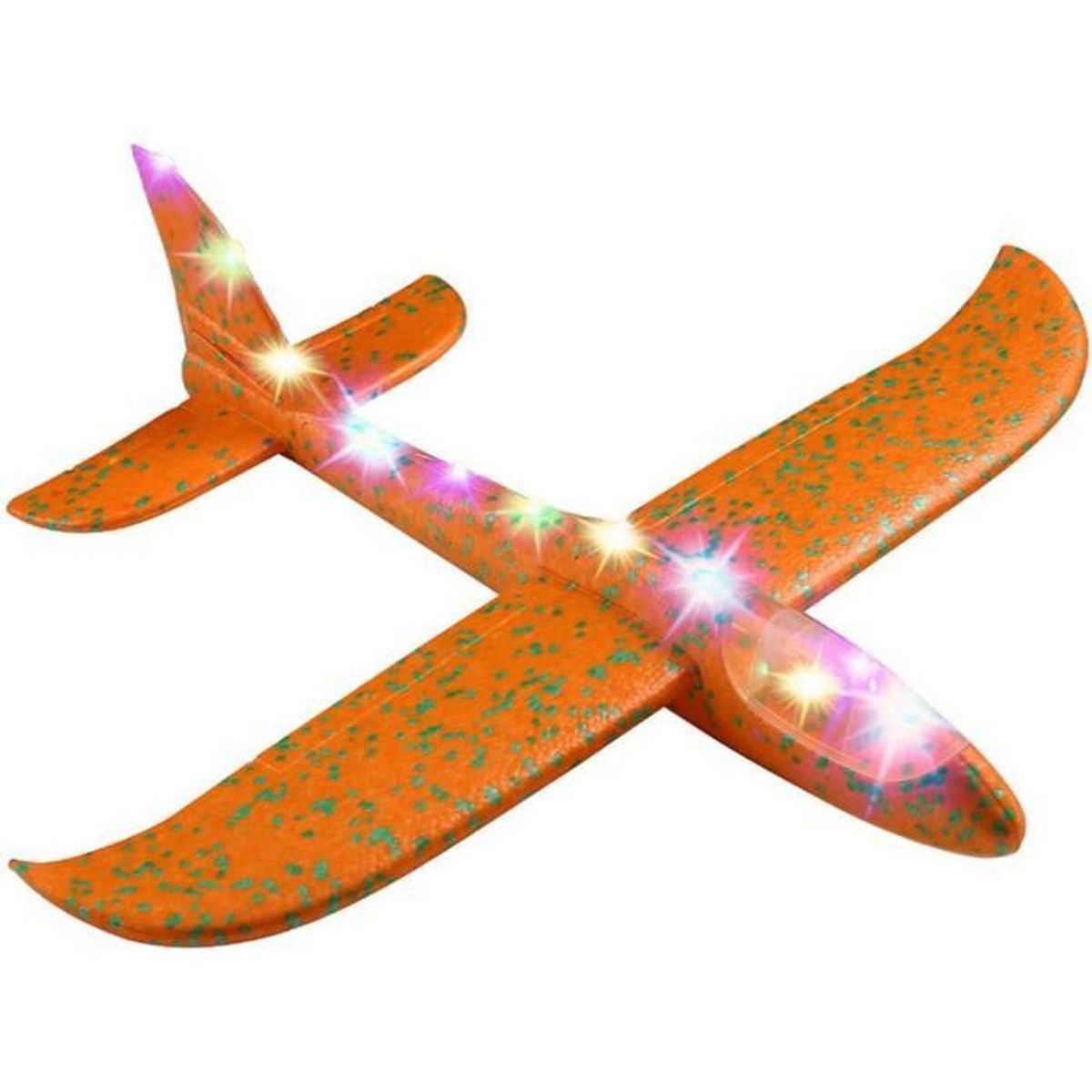 Mousse avion,50cm yellow--Grand Planeur En Mousse De 50 Cm Pour Jeu En Plein En Air Pour Enfant