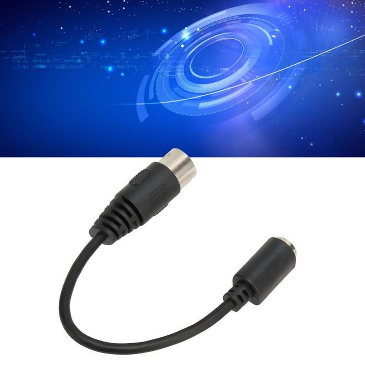 BeMatik Câble Séparateur PS2 MiniDIN Mâle Vers 2 Femelles - Duplicateur De Port Pour Clavier Et Souris