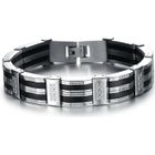 Bracelet - ORGANGONFAND - Gourmette Homme - Acier Inoxydable - Argenté - 13mm