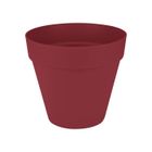 ELHO Pot de fleurs Loft Urban Rond avec roues - Rouge - Ø 38.5 x H 35 cm - Extérieur - 100% recyclé