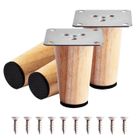 JOYAN 4PCS Pied de Meuble en Bois, 8cm Pied Meuble Pieds Canapé, pour Lit Table Canapé