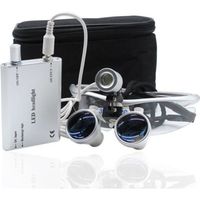 Chirurgie binoculaire Loupes Lunettes Loupe 3.5X 420 mm+LED Headlamp