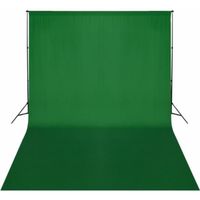 Kit complet studio photo + fond vert sans coutures 3x5 m photo vidéo studio professionnel 1802014