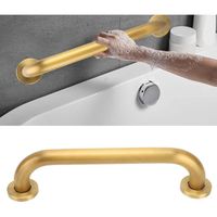 Barre d'appui de douche en cuivre, poignée de douche dorée huilée, barre de support de main courante de sécurité pour personne[79]