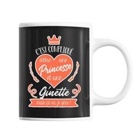 Mug Ginette La Princesse | Tasse Prénom Tasse Cadeau Personnalisé