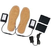 Chaussures chauffantes Rechargeables USB Semelles Chauffe-Bottes Thermique pour la Chasse, la pêche, la randonnée, Le Camping, 36-37