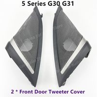 2 couvercle de porte avant - Couverture de Tweeter de porte avant de voiture pour BMW G30 série 5, accessoire