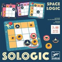 Jeu de logique DJECO DJ08580 Space Logic Sologic - Pour enfants de 7 ans et plus - 30 énigmes - Multicolore