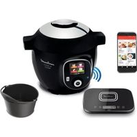 MOULINEX CE901100 Multicuiseur intelligent Haute pression COOKEO TOUCH -  Ecran tactile - 250 recettes - 13 modes de cuisson - Blan - Cdiscount  Electroménager