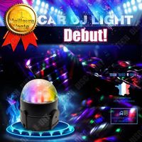 TD® Lampe lumineuse DJ néon effet luminaire soirée discothèque night club 6 couleurs ambiance commande sonore rotation 360° 