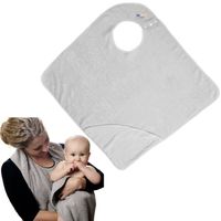 Serviette de Bain pour bébé en Coton peigné Tablier à Capuche Serviette Cape pour Enfants absorbante avec Serviette à Capuche