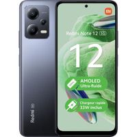 Smartphone XIAOMI Redmi Note 12 5G - 128Go - Gris - Lecteur d'empreintes digitales