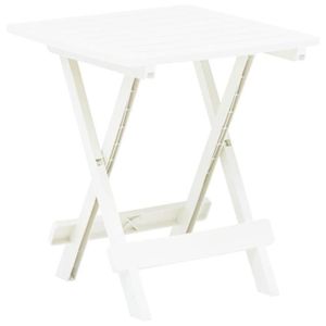 TABLE DE JARDIN  Table pliable de jardin Blanc 45x43x50 cm Plastique-AKO7677430753122