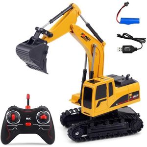 W-star Chargeuses sur pneus RC t/él/écommand/ée 1:20 Pelle Bulldozer v/éhicule de Construction de Jouets avec Les chargeurs de Pelle pivotante