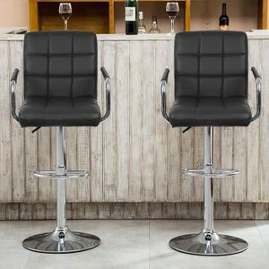 Chaise de Bureau Ergonomique Design Haute Cuir Noir Leandro