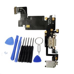 Nappe dock connecteur de charge+jack+micro blanc 821-2220-a compatible iphone 6 plus - Pièces détachées pour téléphonie mobile - Achat & prix