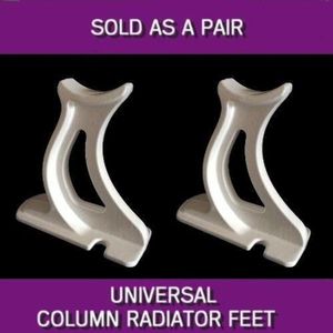 Universal colonne Radiateur Support Pieds Fonte Blanche Traditionnelle hauteur 100 mm