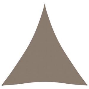 VOILE D'OMBRAGE ETO- Voile de parasol Tissu Oxford triangulaire 5x5x5 m Taupe -CIK7334380446800