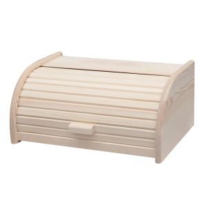 Boîte à pain traditionnelle en bois avec pince à pain en bambou, boîte de  rangement pour grand pain de cuisine (doit être assemblé) - Cdiscount Maison