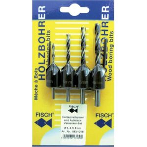 22pc Conique Perceuse et fraise Bit Vis Set Bois Pilote Trou pour bois