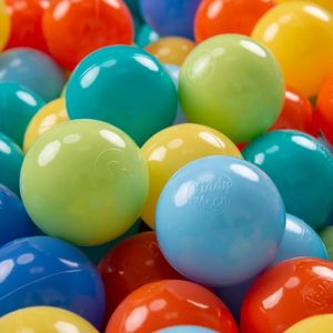 BALLES PISCINE À BALLES KiddyMoon 100 7Cm Balles Colorées Plastique Pour P