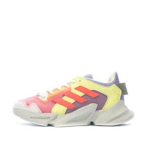 BASKET Baskets Femme ADIDAS ORIGINALS KK X9000 - Blanc/Rose - Tige Textile - Fermeture Lacets