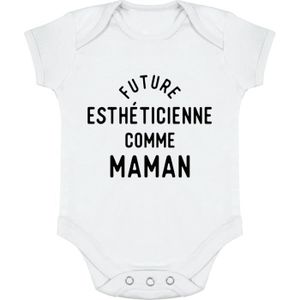 BODY body bébé | Cadeau imprimé en France | 100% coton | Future esthéticienne comme maman