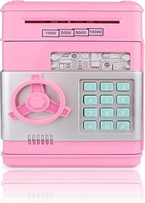 Tirelire Électronique Avec Mot De Passe - Mini ATM Pour Enfants - Rose - Czemo