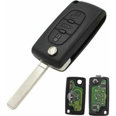 Rode Sleutelhoes – Voor Fiat 500, Abarth, Bravo, Ducato, Panda, Punto, Doblo, 500L – 3 Knoppen – Zonder Elektronica – Zonder Logo