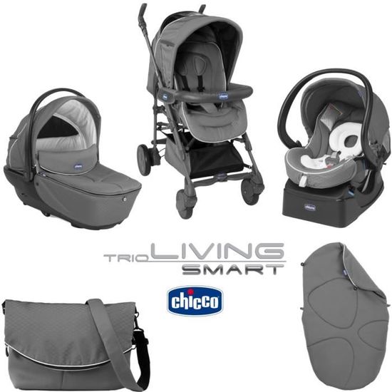 Poussette trio chicco living smart pas cher best sale
