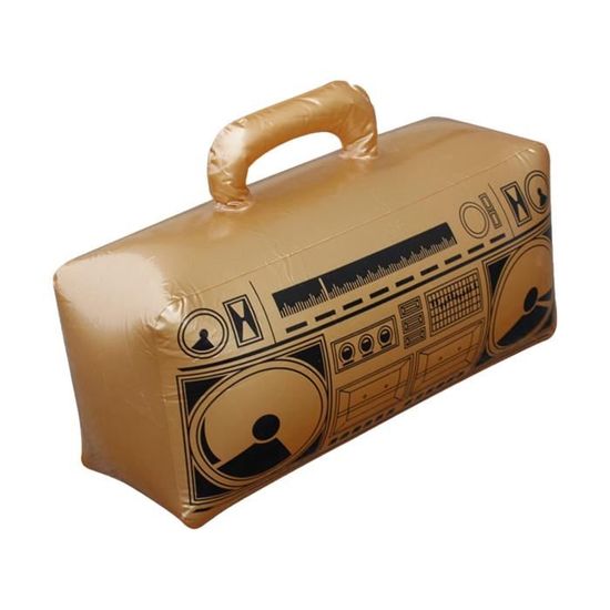 Lecteur Cassette Retro Gonflable P'TIT Clown - Accessoire Déguisement Années 80 Disco