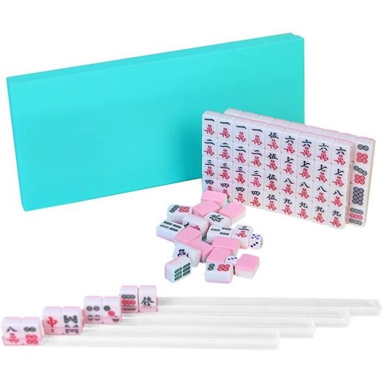 Générique Jeu de Mahjong Chinois,Jeux De Société Portables,Jeux De Mahjong pour La - pour Intérieur, Extérieur, Maison, Appartement, Voyage, Camping, Fête, Et